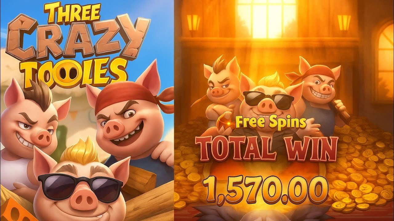 รับชัยชนะสูงสุดใน Three Crazy Piggies